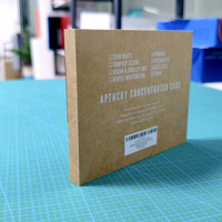 Parfum de 1ml 2ml imprimé à l'encre blanche avec LOGO personnalisé pour flacons de test emballage d'échantillon de plusieurs bouteilles enveloppe kraft éponge d'art 3D