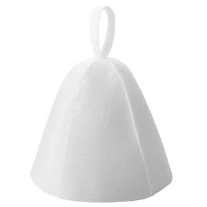 Chapeau de sauna en feutre anti-chaleur, bonnet de douche épaissi avec serviette turban à séchage rapide, accessoire de salle de bain réutilisable - Product Image 4