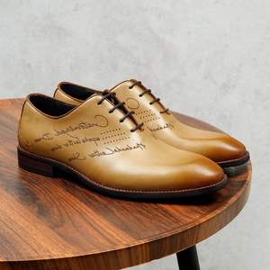 Zapatos Oxford de Hombre Hechos a Mano de Alta Calidad, con Punta en Pico, Estilo Formal, Impermeables, con Cierre de Cordones, Aumentan la Altura, Genuinos - Product Image 3