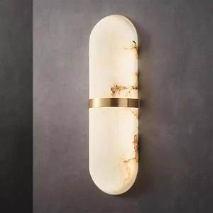 Rebel Natural Marble Wall Lamp L100 H300 <b>LED</b> <b>Light</b> Source For Living <b>Room</b> Bedroom Hallway - Product Image 1