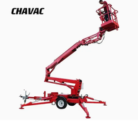 Grúa Plegable de 16 m Montada en Remolque, Equipo de Elevación Móvil para Construcción con Certificación CE, ¡Oferta!