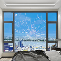 DUUEIHHUER 1,52*50m Moderne transparente Fensters icherheits folie 4mil PET-Oberflächen glas Einfache Installation für Autos Büro