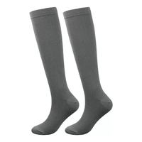Chaussettes de compression élastiques plates personnalisées, motif Paisley, logo personnalisé, chaussettes pour la vie quotidienne, séchage rapide, chaussettes en nylon