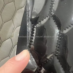 Rouleau de cuir synthétique PVC gaufré imperméable, simili cuir cousu, résistant à l'eau et aux taches, pour la décoration intérieure automobile - Product Image 1