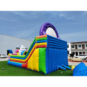 Castillo Inflable de PVC Resistente para Niños, Combo de Parque de Atracciones Inflable con Rueda de la Fortuna y Castillo Inflable para Niños - Product Image 2
