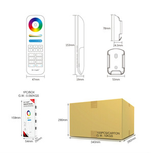<span class=keywords><strong>Miboxer</strong></span> Mi.Light 8 zones RGB + CCT Compatible avec <span class=keywords><strong>Milight</strong></span> RGB + CCT FUT089 Remote 2.4Ghz Wireless 8 Zone pour contrôleur 5 en 1 - Product Image 3