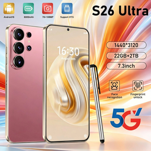 Nouveau Smartphone S26 Ultra Android 16 7,3 pouces 22 Go + <span class=keywords><strong>2</strong></span> To, 5G mondial, Téléphones mobiles 2026, 8000 mAh, pour le gaming - Product Image 1