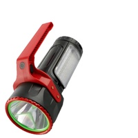 Lampe torche LED transfrontalière à haute luminosité, lumière du jour, dimmable, portable, en ABS, avec éclairage latéral, rechargeable par USB Type-C, batterie lithium-ion