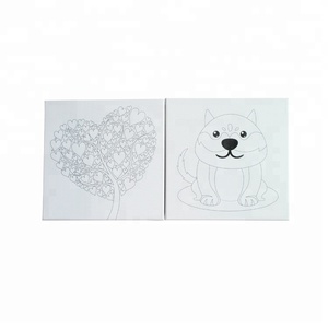 Venta al por mayor mini línea de árbol de amor y perrito regalos pintura impresa de <span class=keywords><strong>la</strong></span> lona para niños adultos - Product Image 2