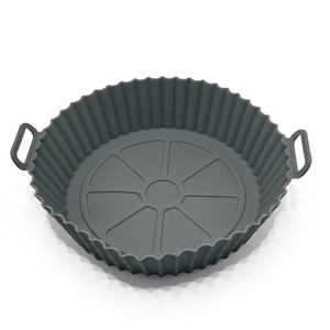 Revêtement réutilisable en silicone rond pour friteuse à air, antiadhésif, résistant à la chaleur, plaque <span class=keywords><strong>de</strong></span> cuisson <span class=keywords><strong>de</strong></span> qualité alimentaire sans BPA, facile à nettoyer - Product Image 3