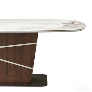 <span class=keywords><strong>Tavolo</strong></span> da <span class=keywords><strong>Cucina</strong></span> Facile da Montare, <span class=keywords><strong>Tavolo</strong></span> da Pranzo Moderno per <span class=keywords><strong>6</strong></span> Persone, <span class=keywords><strong>Tavolo</strong></span> Rettangolare in Pietra Sinterizzata per Sala da Pranzo - Product Image 4