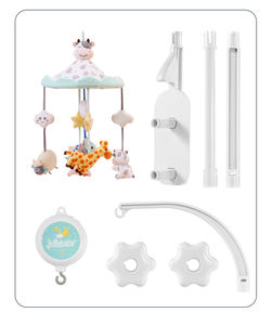 Jollybaby, <span class=keywords><strong>cuna</strong></span> Musical giratoria, móvil, vaca, conejo, juguetes <span class=keywords><strong>de</strong></span> peluche, 8 canciones <span class=keywords><strong>de</strong></span> <span class=keywords><strong>cuna</strong></span>, chupete para bebé, regalo <span class=keywords><strong>de</strong></span> educación temprana para recién nacidos - Product Image 5