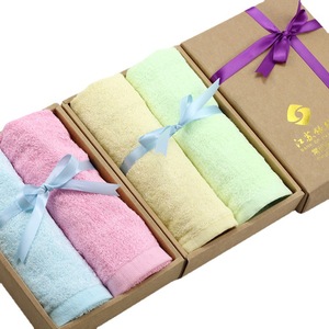Xinshang Bamboo Fiber <b>Towel</b> 85g Solid Color Rectangle Skin Friendly Gift <b>Set</b> For <b>Bath</b> Use - Product Image 3
