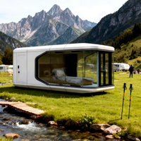 Casa Modular Prefabricada Portátil y Desmontable E3 Moderna de 20 pies/40 pies, Cápsula Inteligente, Cabañas Tipo Pod para Patio Exterior