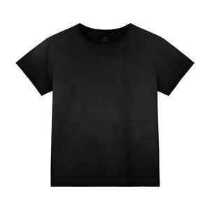 Instagram Viral American Retro Tee 240g Washed Cotton, <b>Women's</b> Cropped Ombre - Product Image 1