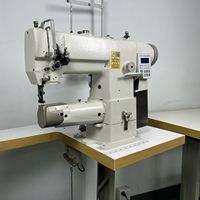 Nouvelle machine à coudre industrielle CARWIN 341 à bras long et grande bouche, robuste, avec moteur unique et plaque signalétique gravée au laser en métal