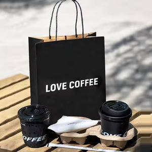 Phân hủy sinh học dùng một lần đôi tường Kraft cốc giấy có nắp đậy biểu tượng tùy chỉnh 8/10/12/16oz nóng uống ly 'để đi' ly cà phê - Product Image 4