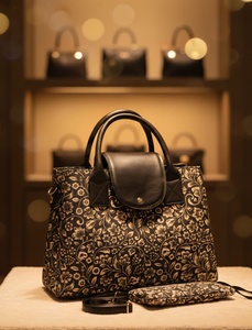 Ensemble de sacs fourre-tout tissés multicolores 3 pièces pour femmes, grande capacité, avec pochette zippée et broderie antivol – Style moderne - Product Image 2