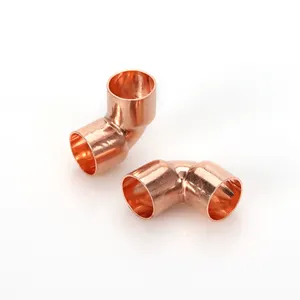 Factory Price High Quality Copper Fitting Pipe Adjustable Copper 90 Degree Elbow