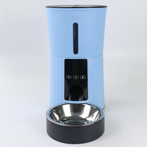 Автоматическая кормушка для домашних животных с двойным питанием, сенсорным LED-кнопочным управлением и миской из нержавеющей стали для кошек и собак (OEM/ODM) - Product Image 2