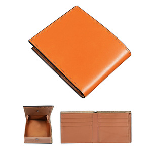 Portefeuille en cuir ciré à l'huile, plusieurs emplacements pour cartes, style professionnel, portefeuille court pour homme, 6 poches, vert paon - Product Image 2