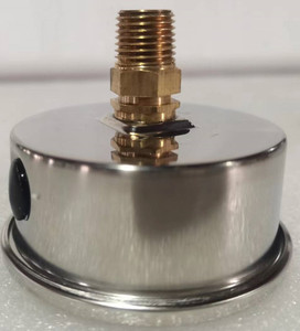 स्टेनलेस स्टील उच्च सटीकता ग्लिसरीन भरा दबाव गेज 0-6bar/0-87psi 1/4npt थ्रेड - Product Image 4