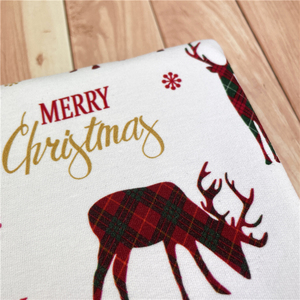 <span class=keywords><strong>Tissu</strong></span> en molleton de coton biologique 280 g/m² à tricotage chaîne, extensible et lourd, pour robes et costumes, avec motifs de Noël personnalisés et respectueux de l'environnement - Product Image 3