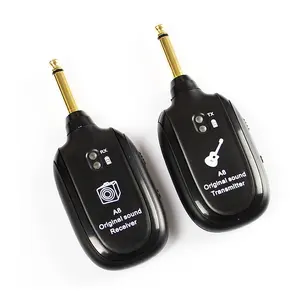 Bán Buôn A8 Guitar Không Dây Hệ Thống Transmitter Receiver Guitar Pickup Cho Điện Guitar Bass