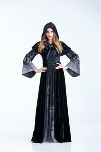 Disfraz de Halloween para mujer, disfraz de Demonio Negro, disfraz de Navidad, disfraz de bruja, vestido de Dios vampiro de la muerte - Product Image 4
