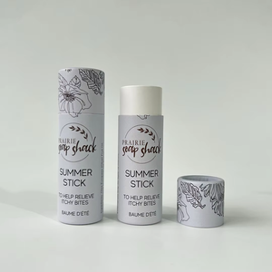 Precio de fábrica 100%, desodorante biodegradable y bálsamo labial, cilindro de cartón, tubos de realce para envases de cosméticos, tubo de papel - Product Image 4