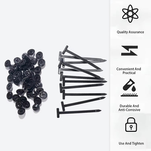 WZUMER 100 piezas de abrazaderas universales de nailon para guardabarros de automóviles - Product Image 4
