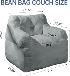 Sofás Grandes de Espuma Suave para Sala de Estar, para Adultos y Niños, Sillón Moderno - Product Image 3