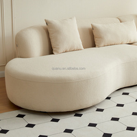 111132 Quanu Nouveau Design Élégant Canapé Doux Tissu de Salon Canapé Moderne Simple Courbé Luxe