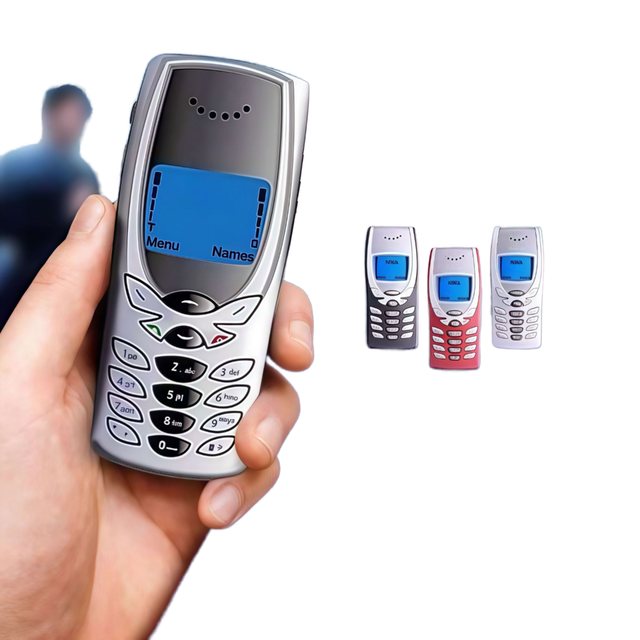 8250 Feature Phone Elderly 2G GSM Non-Smart Straight-Keys Mobile Spanish German French Languages TFT Display Flashlight