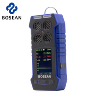 Untuk Detektor Gas Multi 4-in-1 BH-4S dengan Teknologi Sensor Inggris Mendeteksi Gas Mudah Terbakar & Beracun Alarm LCD Pengisian Daya USB