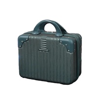 Trousse de maquillage à coque rigide ABS bagage à main étui à cosmétiques boîte de rangement petit étui de costume 14 pouces mini sac à main étui de beauté