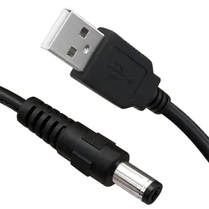 DC de alta calidad 5521 de 5521mm 5,5*2,1mm 5V a 5V 9V 12V de tensión cable usb cable de carga de 5v a 12v cable USB