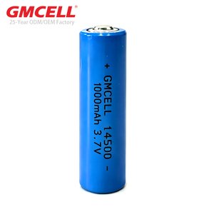 Batería GMCELL 3.7V ICR14500 1000mAh, paquete de baterías recargables de iones de litio 14500 con cableado para electrónica de consumo - Product Image 1