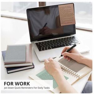 Vintage Style Multicolor Lined Sticky Notes (4x6 Inches) 45 Sheets Per Color Decorative Self-adhesive <b>Memo</b> <b>Pads</b> - Product Image 5