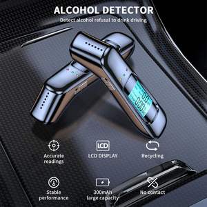 Alcootest portable à capteur semi-conducteur haute sensibilité, rechargeable par USB, avec affichage numérique et mesure de l'état d'ébriété - Product Image 4