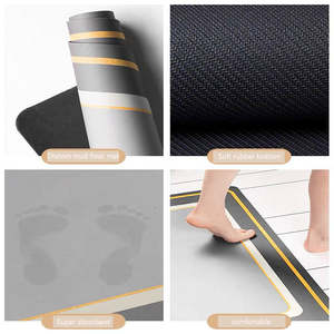 พรมเช็ดเท้า2ชิ้นแผ่นรองในครัวแบบซับน้ำได้ดี - Product Image 3