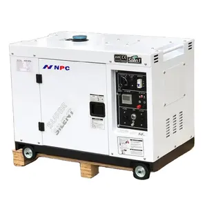 NPC 1/3相便携式柴油发电机10kw 12 kva 15kva静音型风冷型家用柴油发电机