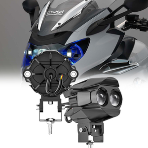 Sistema de Iluminación para Motocicleta de 20 W, Faro Delantero LED de Doble Color para Motocicleta, <span class=keywords><strong>Mini</strong></span> Luces de Conducción para Motocicleta - Product Image 1