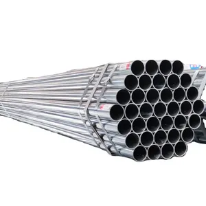 Hot Dipped Galvanized Iron Round Pipe/Galvanized ERW Steel Tubes/Tubular Carbon Steel Pipes for Greenhouse Building