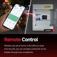 Disjoncteur triphasé WiFi Tuya 4P 100A avec compteur d'énergie bidirectionnel, réenclenchement automatique, protection contre les surtensions, Smart Life 230V