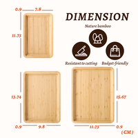 Plateau de service en bois de luxe OEM, vente en gros d'usine, plateau à café, assiette pour enfants, non toxique, ustensiles de cuisine classiques, cadeaux d'affaires