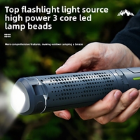 Lampe de camping LED multifonctionnelle, trépied pliable, lampe torche télescopique, magnétique, étanche, lampe de travail d'urgence pour l'extérieur
