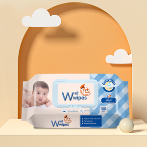 工場卸売 ベビー用ウェットティッシュ 無香料 100枚入り ベビーウェットティッシュ - Product Image 2