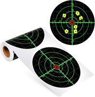 Autocollants cibles réactifs personnalisés, cibles en papier autocollantes pour stand de tir