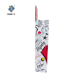 定制易组装广告纸板展示架促销地板零食展示架 - Product Image 5